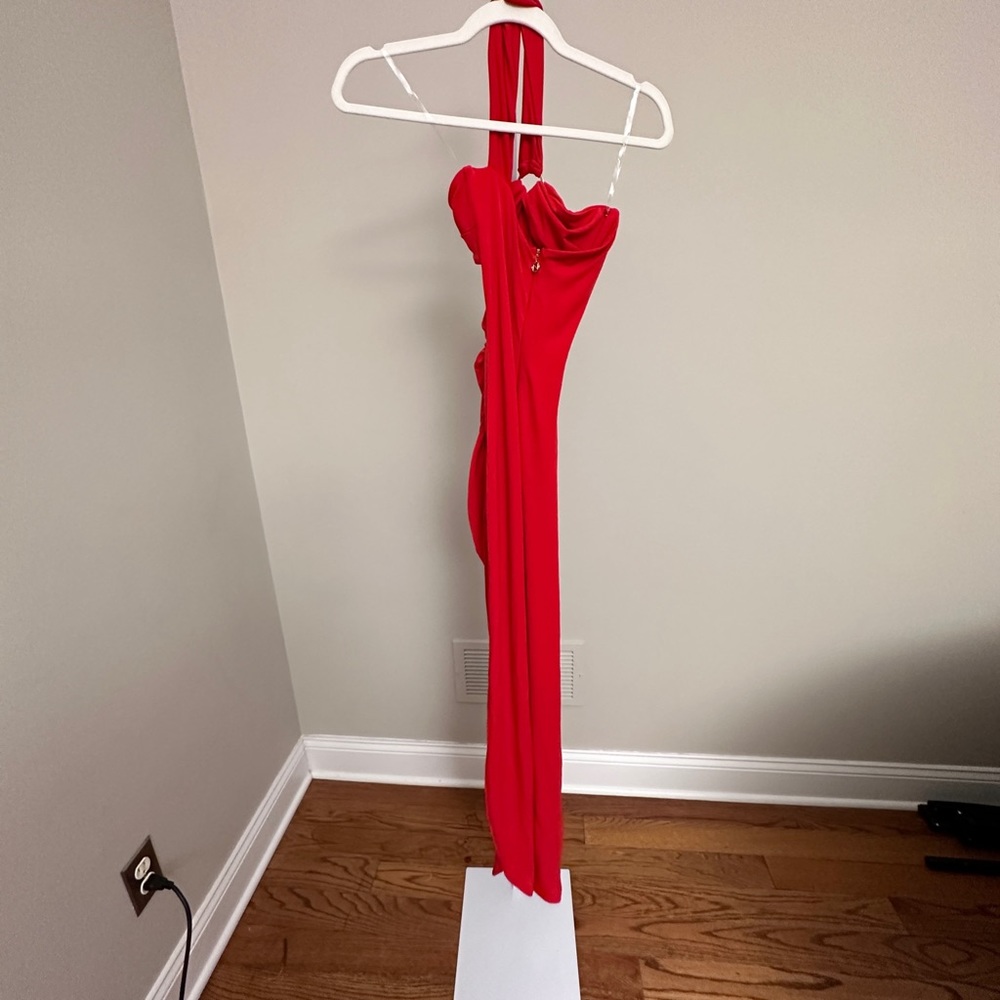 NOOKIE RILEY RING MAXI DRESS - RED - Picture 7 of 10